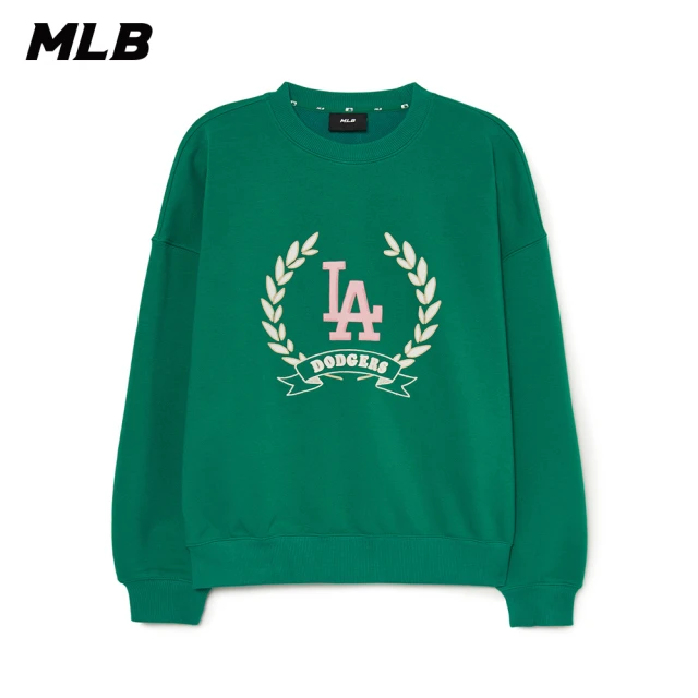 MLB 女版大Logo長袖大學T Classic Sports系列 洛杉磯道奇隊(3FMTG0134-07GNL)