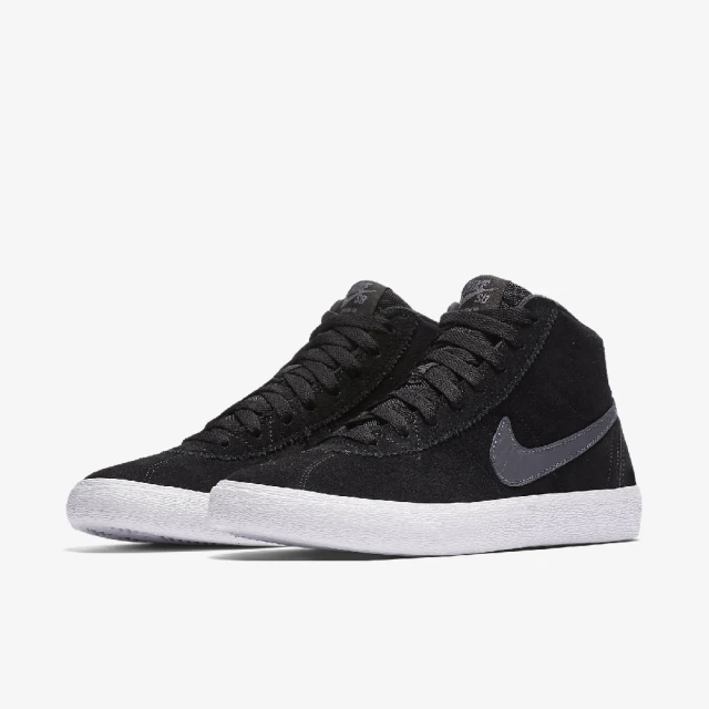 NIKE 耐吉NIKE 耐吉 滑板鞋 Wmns SB Bruin HI 女鞋 黑 灰 高筒 緩震 休閒鞋(923112-001)