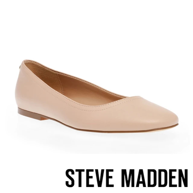 STEVE MADDENSTEVE MADDEN IRYNA 皮革平底娃娃鞋(杏粉色)