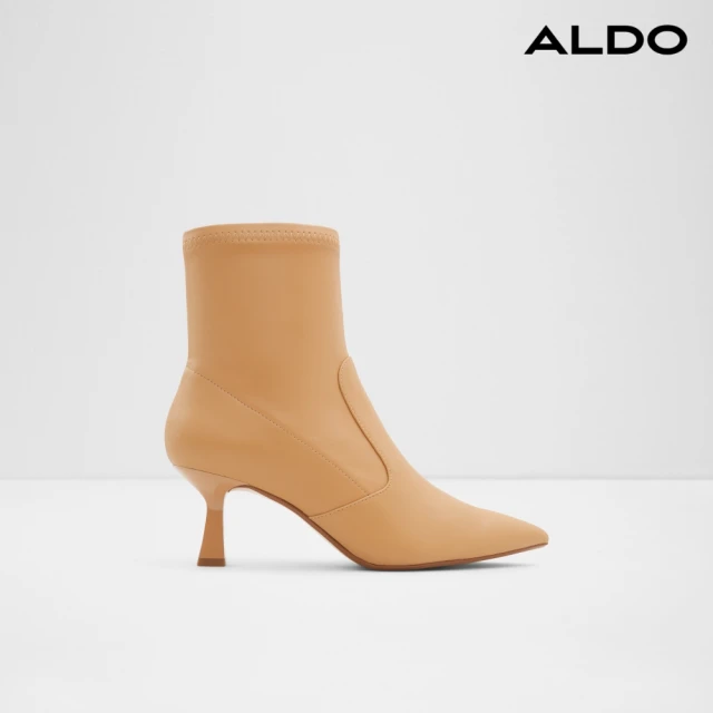 ALDOALDO FAWNA-優雅時尚尖頭中筒靴-女(駝色)