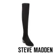【STEVE MADDEN】GEORGETTE 麂皮粗跟過膝長靴(黑色)