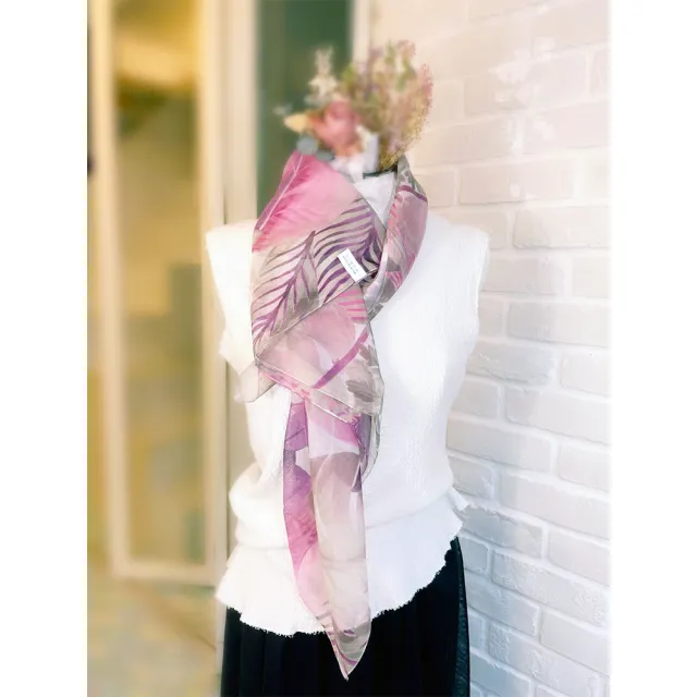 【iTa.a】100%義大利制造80×80雪紡大方巾(時尚.機能.環保-歐洲工藝普及版7)