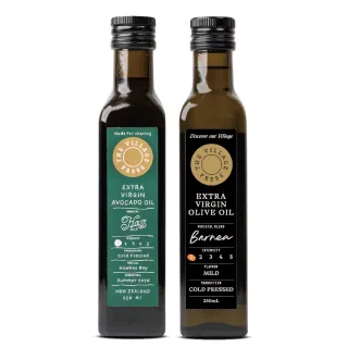 【壽滿趣- 紐西蘭廚神系列】頂級冷壓初榨黃金酪梨油1+原味橄欖油1(250ml x2)