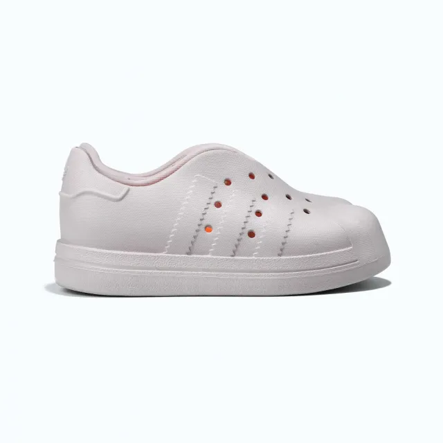 adidas 愛迪達】運動鞋童鞋中童大童三葉草adiFOM SUPERSTAR 360 C 白粉 