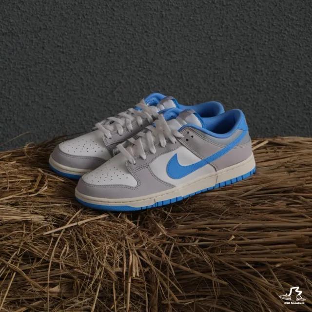 NIKE 耐吉】NIKE DUNK LOW Athletic Department 奶油煙灰藍勾復古(Dunk