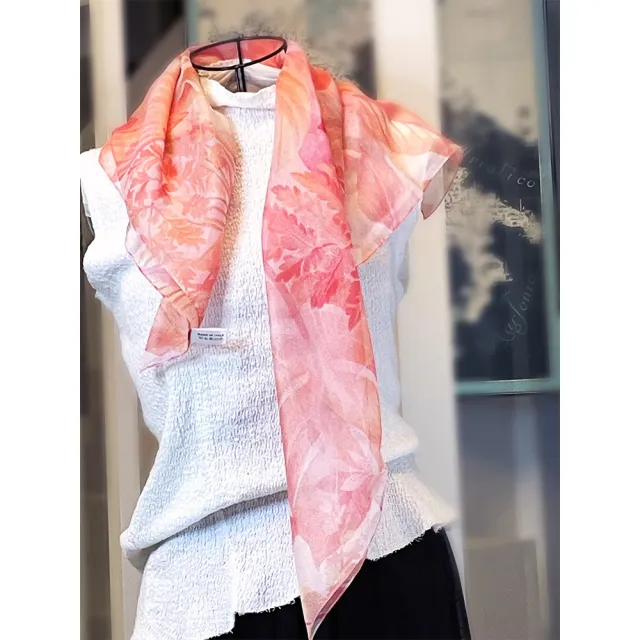 【iTa.a】100%義大利制造80×80雪紡大方巾(時尚.機能.環保-歐洲工藝普及版B6)