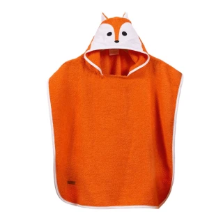 【SOLO 歐洲家居】兒童可愛狐狸造型斗篷(含帽、100%純棉)