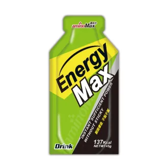 【aminoMax 邁克仕】EnergyMax戰立爆發型能量包energy gel-白葡萄風味 32ml*10包(能量包)