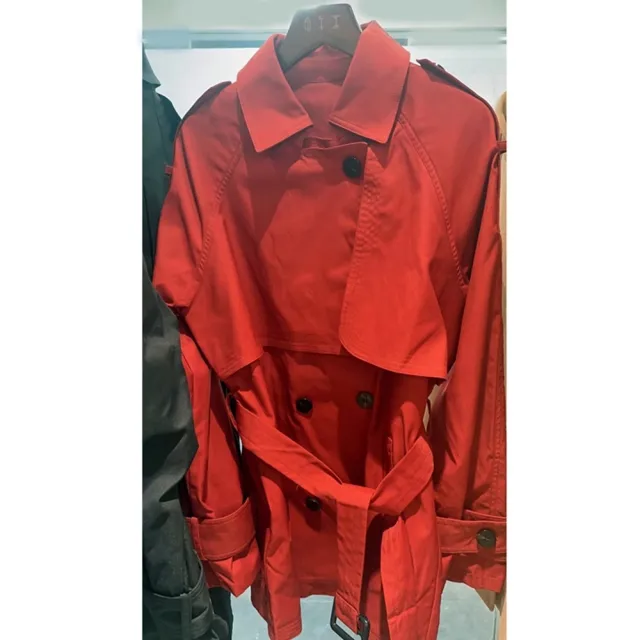 【巴黎精品】現貨+預購 風衣外套防風大衣(春秋中長版經典純色女外套4色a1di8)