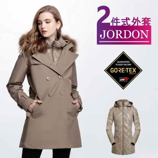【JORDON 橋登】GORE-TEX 3-Layer防水機能長大衣(暗紅)