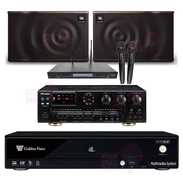 【金嗓】CPX-900 K2F+OKAUDIO AK-7+SR-889PRO+JBL MK08(4TB點歌機+擴大機+無線麥克風+卡拉OK喇叭)