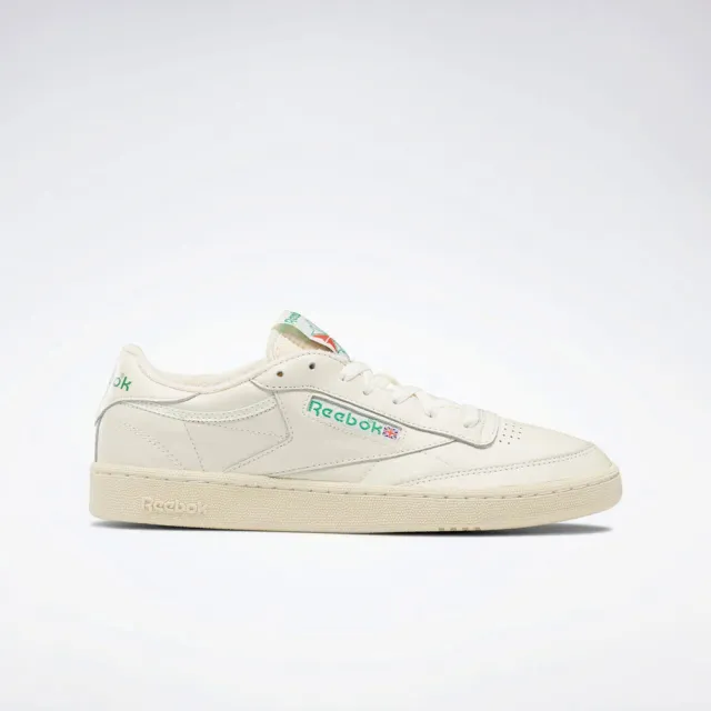 【REEBOK】Club C 85 Vintage 男 休閒鞋 經典 復古 網球風 舒適 米 綠(100000317)