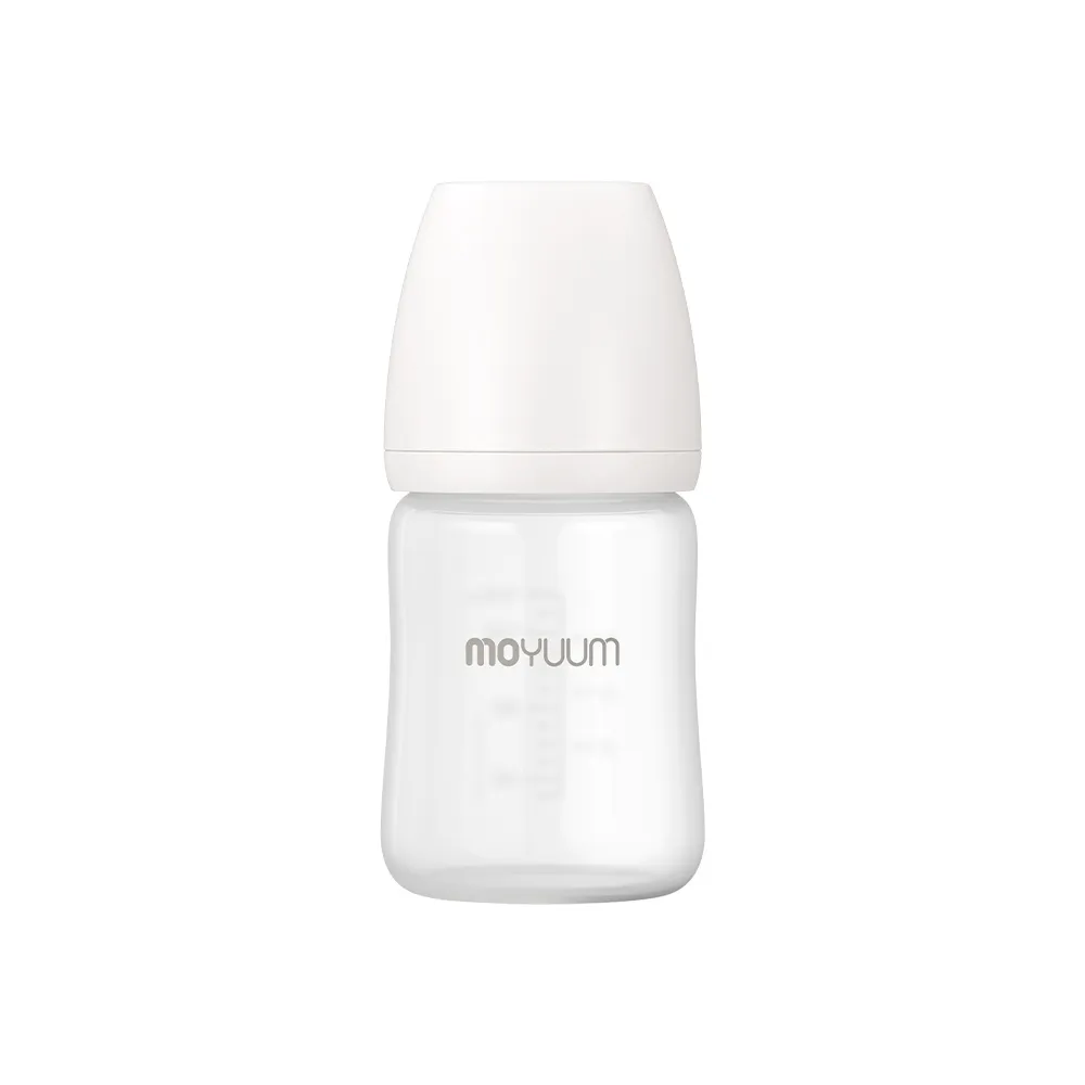 【MOYUUM】韓國 寬口矽膠玻璃奶瓶(150ml)