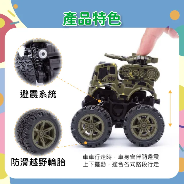 【OhBabyLaugh】慣性四驅車(兩件組)