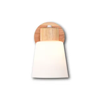 【優質美術燈具】日式木質壁燈 無印風格壁燈 原木壁燈 E27燈頭(可替換光源)
