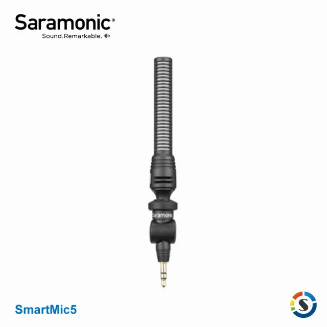 【Saramonic 楓笛】SmartMic5 迷你麥克風3.5mm TRS接頭(勝興公司貨)