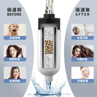 【ELEPRAY】純萃膠囊沐浴過濾器 活性碳淨化加強型(沐浴過濾器 前置過濾器 淋浴過濾器 蓮蓬頭濾水器)