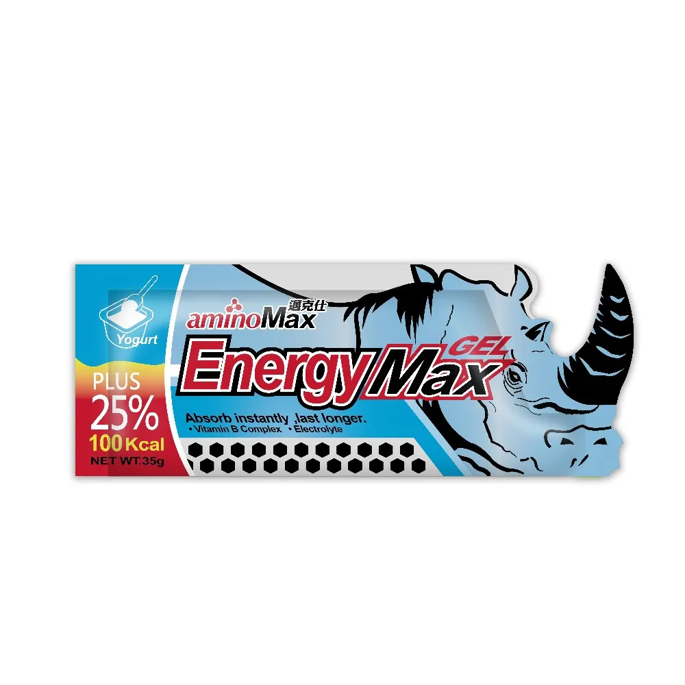 【aminoMax 邁克仕】EnergyMax犀牛能量包energy gel-優格口味 25ml*10包(能量包)