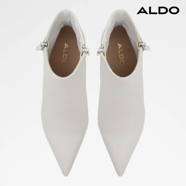 【ALDO】CIRON-性感尖頭瘦瘦靴-女靴(白色)