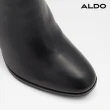 【ALDO】NOEMIEFLEX-時尚氣質皮革中跟短靴-女靴(黑色)