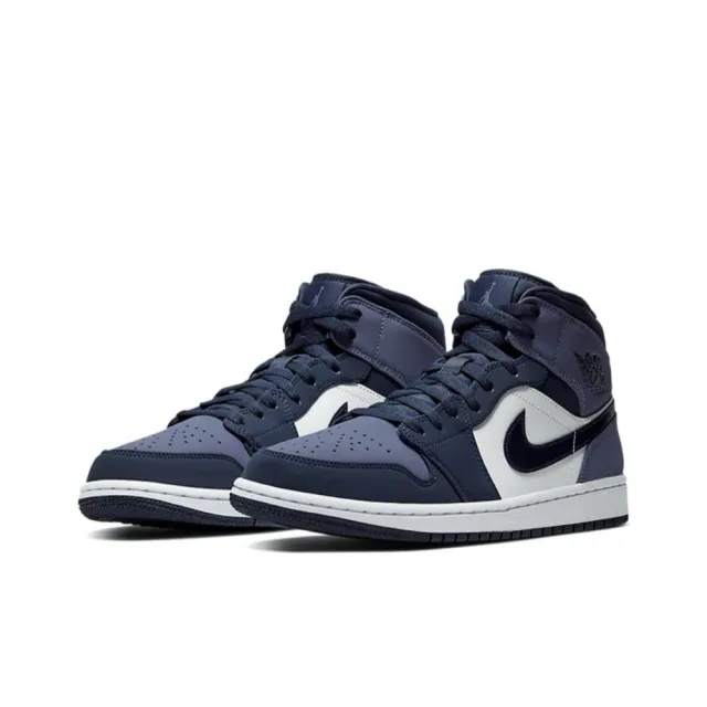 NIKE 耐吉】Air Jordan 1 Mid Sanded Purple 黑藍紫腳趾554724-445