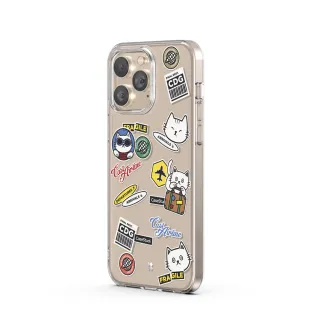【CaseStudi】iPhone 15 Pro 6.1/6.7吋系列 CAST 透明保護殼 - 旅遊貓(iPhone 15 Pro 保護殼)