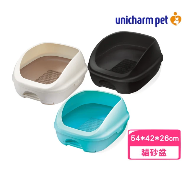 Unicharm 消臭大師 一週間抗菌除臭貓砂盆〈開放型〉(貓便盆/貓廁所)