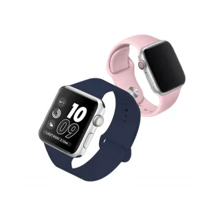 【YOMIX 優迷】Apple Watch Ultra/8/7/SE2/6/SE/5/4/3運動型矽膠錶帶