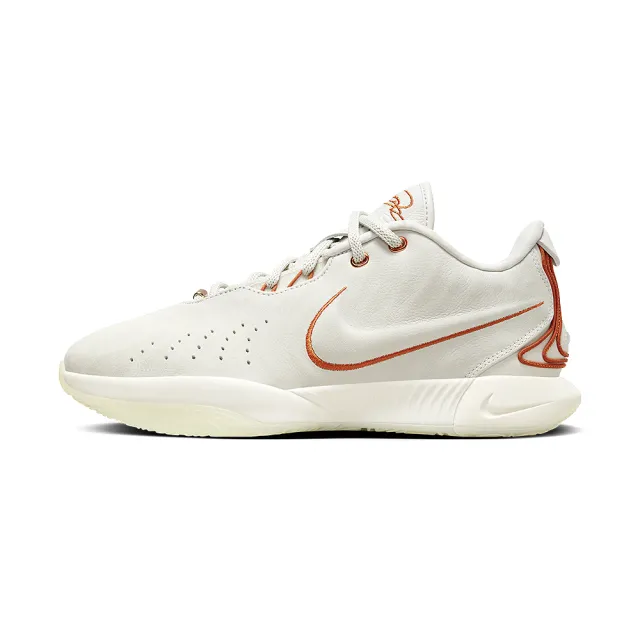 【NIKE 耐吉】LeBron XXI EP 男鞋 米白橘色 LBJ21 籃球 實戰 訓練 MVP 籃球鞋 FV2346-001