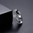 【Aphrodite 愛芙晶鑽】水晶戒指 菱形戒指 排鑽戒指/璀璨水晶菱形鋯石排鑽戒指(2色任選)