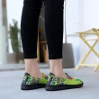 【SPRING】防滑休閒鞋/繽紛彩色飛織帶舒適防滑休閒鞋(綠)