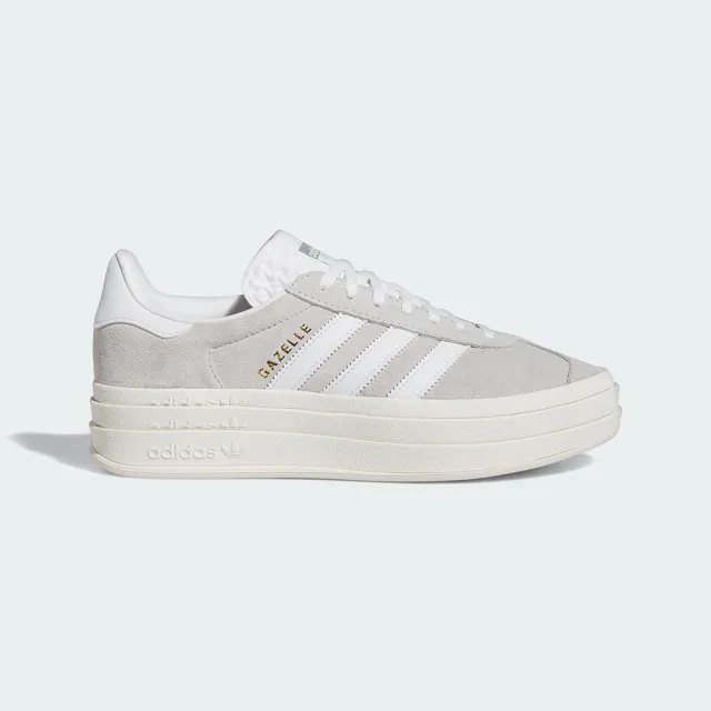 【adidas 愛迪達】GAZELLE BOLD 運動休閒鞋(HQ6893 ORIGINALS 休閒鞋 灰)