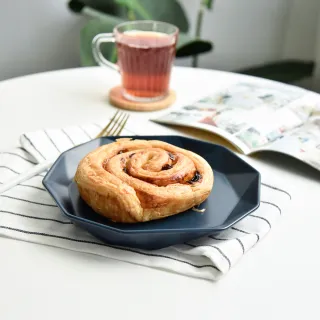 【Homely Zakka】莫蘭迪啞光鑽石陶瓷餐盤碗餐具_小鑽石平盤(湯盤 餐具 餐盤 盤子 碗盤 可微波)