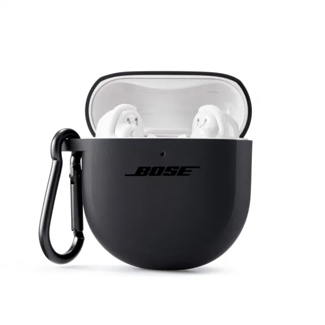 【BOSE】QuietComfort 消噪耳塞 矽膠充電盒保護套 黑色(通用 II / Ultra)