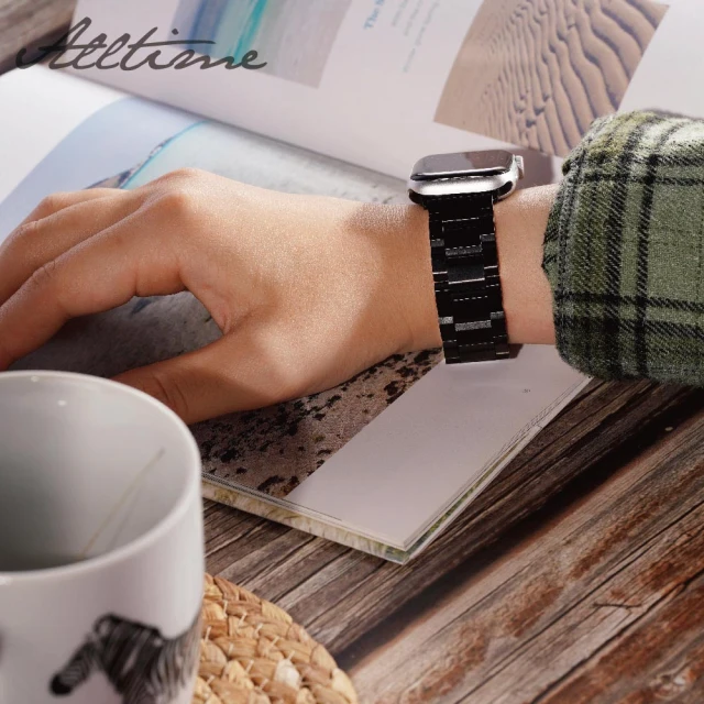 【ALL TIME 完全計時】Apple Watch S7/6/SE/5/4 42/44/45mm 豪邁316L不鏽鋼錶帶