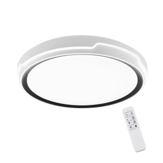 LED 60W 調光調色吸頂燈附遙控器 L395-QR(小夜燈功能/可換式燈盤/壁切4段)