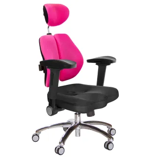 【GXG】高背美臀 鋁腳/4D弧面摺疊扶手 雙背椅(TW-2504 LUA1D)