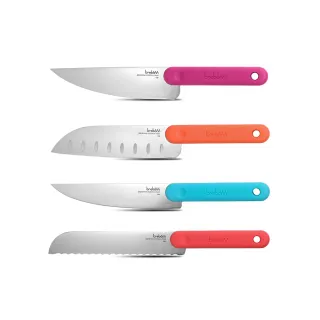 【義大利trebonn】Knives 專業刀具四件組-主廚刀+切肉刀+麵包刀+三德刀(廚師刀/蔬果刀/菜刀)