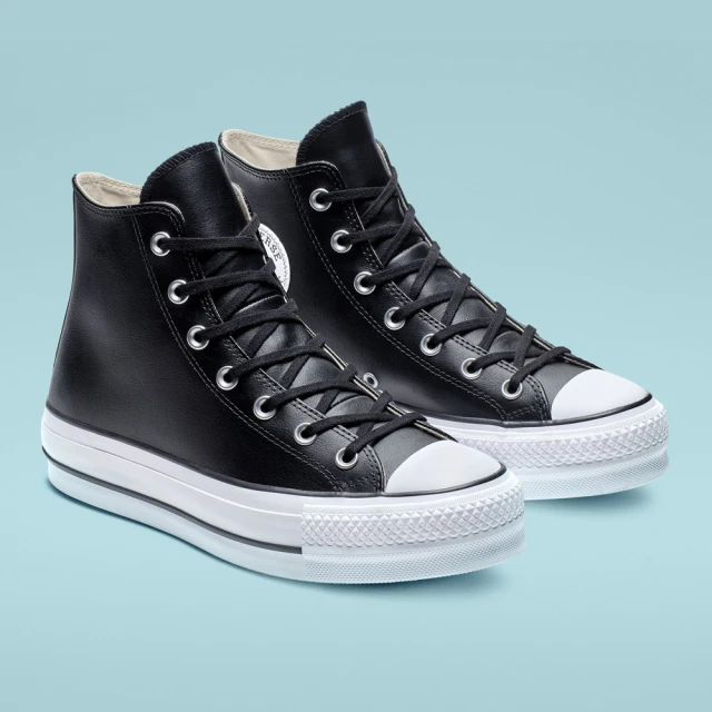 CONVERSE CTAS LIFT HI 高筒 休閒鞋 厚底鞋 皮革 女鞋 黑色(561675C)