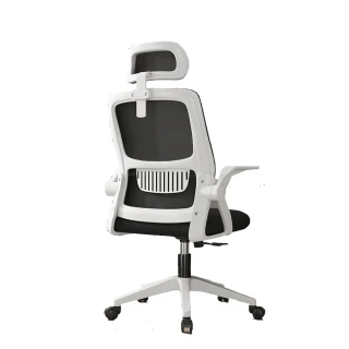 【坐得正】白框黑網+頭枕 辦公椅 電腦椅 人體工學椅 升降椅 電競椅 旋轉椅(OA255WHP)