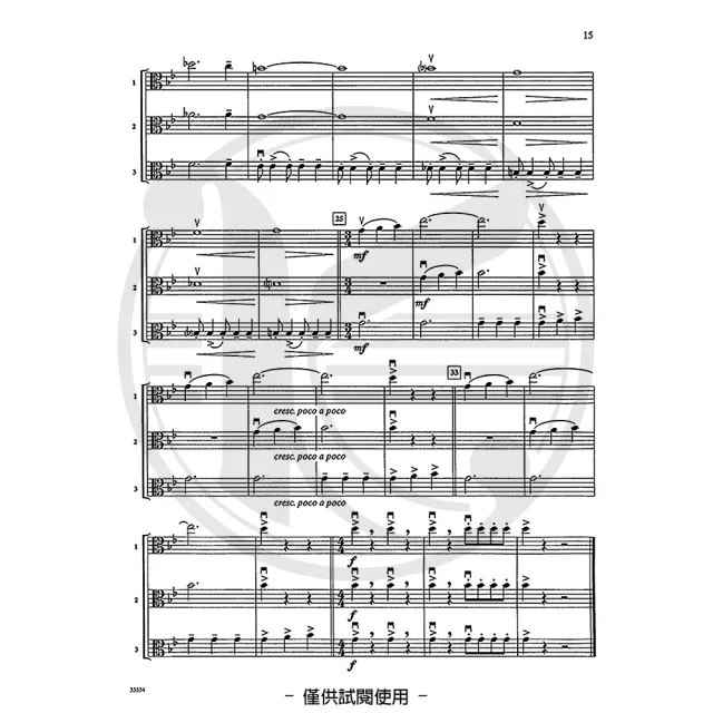 【Kaiyi Music 凱翊音樂】電影曲三重奏樂譜 可混3種樂器-中提琴 第1-4級