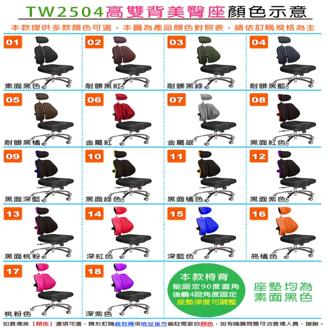 【GXG】高背美臀 4D升降扶手 雙背椅(TW-2504 EA3)