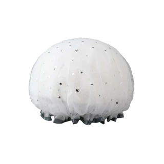 雙層超防水雙材質浴帽 柔軟材質高彈性沐浴帽(1頂)