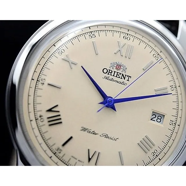 【ORIENT 東方錶】DATE Ⅱ 復古紳士日期機械錶-咖啡x銀框/40.5mm(FAC00009N)