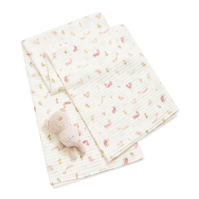 奇哥 比得兔 幼兒輕量棉柔毛毯禮盒 100x140cm 2色