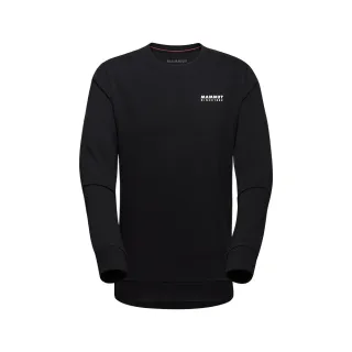 【Mammut 長毛象】Mammut Core ML Crew Neck Men 1862 機能休閒長袖T恤 男款 黑色 #1014-04033