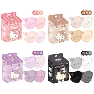 【明基健康生活】幸福物語 Hello Kitty3D立體醫療口罩3盒組 20片/盒(調色漸層系列 一盒4色多款任選)