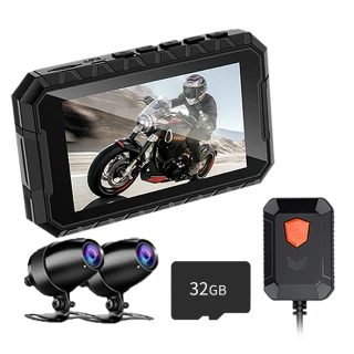 【Senho 森活科技】MR600W 雙鏡1080P 機車行車記錄器 機車行車紀錄器(內附贈32G高速記憶卡)