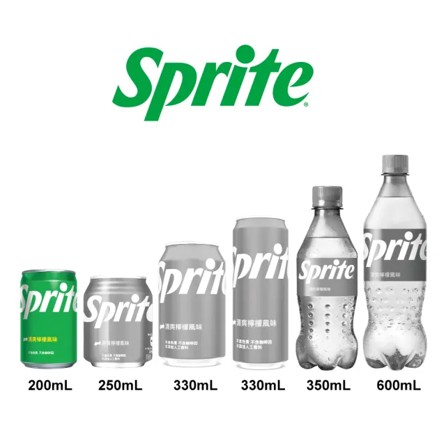 【Sprite 雪碧】迷你罐200ml x24入/箱