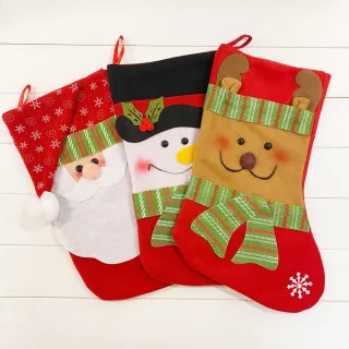 【橘魔法】大型不織布聖誕襪(聖誕老人 聖誕節 耶誕 聖誕禮物 禮物袋 節慶)